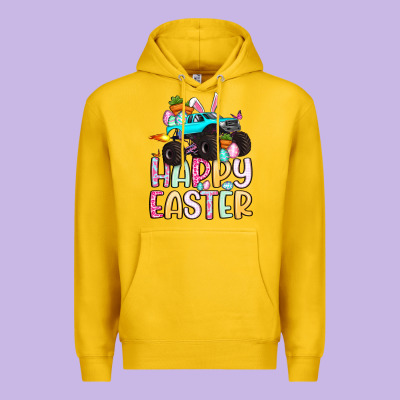 Monster Truck Happy Easter Premium Hoodie Designed By Artiststas