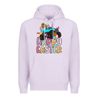 Lilac monster truck happy easter Premium Hoodie - Artiststas