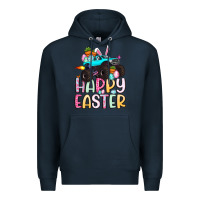 Navy monster truck happy easter Premium Hoodie - Artiststas