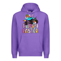 Purple monster truck happy easter Premium Hoodie - Artiststas