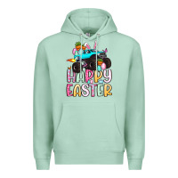 Seafoam monster truck happy easter Premium Hoodie - Artiststas