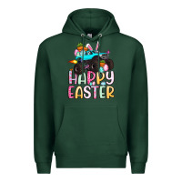 Sports Green monster truck happy easter Premium Hoodie - Artiststas