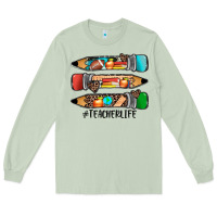 Matcha #teacherlife pencils Long Sleeve Tee - JahusDesignShop