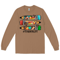 Toasted Coconut #teacherlife pencils Long Sleeve Tee - JahusDesignShop