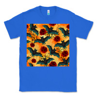 True Royal halloween bat and roses seamless pattern Classic Tee - BundleAndBundleShop
