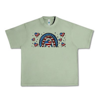 Oil Green american flag rainbow 16oz libbey cup Urban Heavy Tee - HRA Design Shop