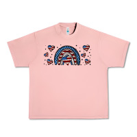 Salmon american flag rainbow 16oz libbey cup Urban Heavy Tee - HRA Design Shop