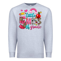 Heather Grey little miss fifth grade Premium Sweatshirt - NancyCooperArtShop