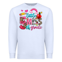 White little miss fifth grade Premium Sweatshirt - NancyCooperArtShop