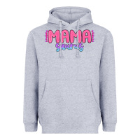 Heather Grey mama saurus Heavyweight Hoodie - MaliasSmallBusiness
