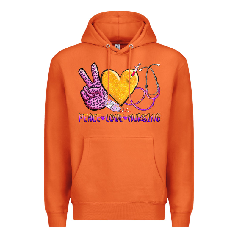 Peace Love Nursing Premium Hoodie by AdoDesignShop | Teevron