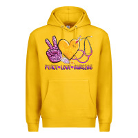 Lemon peace love nursing Premium Hoodie - AdoDesignShop