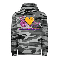 Slate Camo peace love nursing Premium Hoodie - AdoDesignShop
