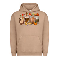 Pigment Burro Pumpkin Spice Coffee Cups Urban Hoodie - texasbilliewilder
