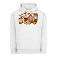 Pigment Lunar Rock Pumpkin Spice Coffee Cups Urban Hoodie - texasbilliewilder
