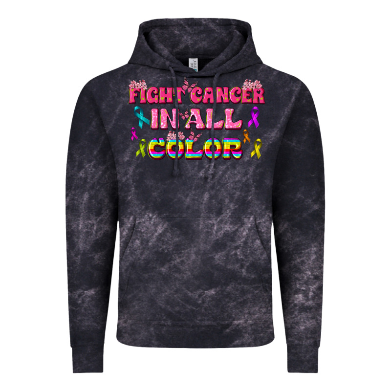 Fight Cancer In All Color Vintage Hoodie by texasbilliewilder | Teevron