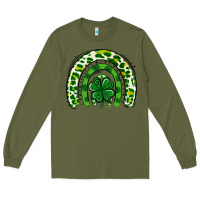 Army Green St Patrick Rainbow Long Sleeve Tee - Jasminsmagicworld