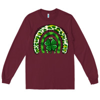 Burgundy St Patrick Rainbow Long Sleeve Tee - Jasminsmagicworld