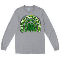 Heather Grey St Patrick Rainbow Long Sleeve Tee - Jasminsmagicworld