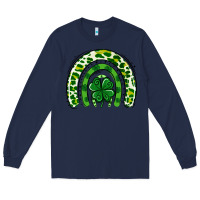Navy St Patrick Rainbow Long Sleeve Tee - Jasminsmagicworld
