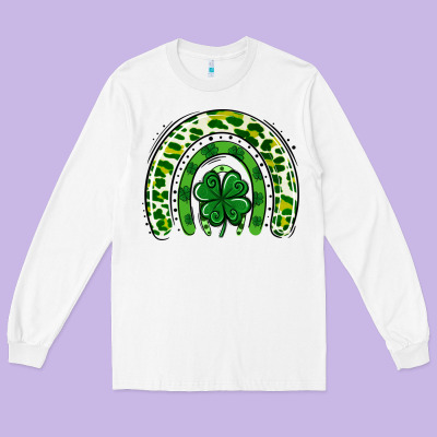 St Patrick Rainbow Long Sleeve Tee Designed By Jasminsmagicworld