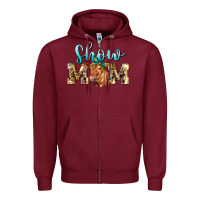 Burgundy Western Show Mom Red Angus Zipper Hoodie - LillyAllenDesigns