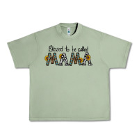 Oil Green blessed to be called mama Urban Heavy Tee - CowhideDigitalArt