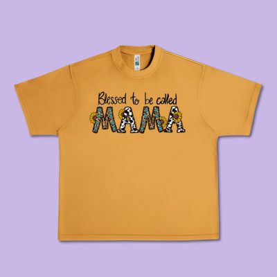 Blessed To Be Called Mama Urban Heavy Tee Designed By Cowhidedigitalart