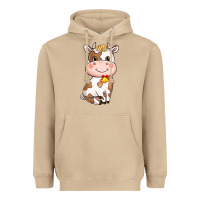 Mushroom cartoon cow Heavyweight Hoodie - NancyCooperArtShop