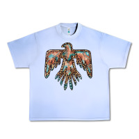 Grape Ice thunderbird leopard leather Urban Heavy Tee - BarkalooDesign