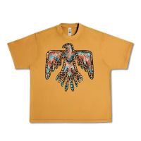 Peanut Butter thunderbird leopard leather Urban Heavy Tee - BarkalooDesign