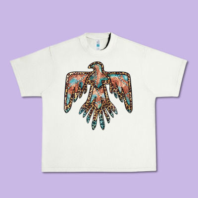 Thunderbird Leopard Leather Urban Heavy Tee Designed By Barkaloodesign