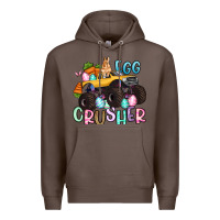 Coffee egg crusher monster truck easter Premium Hoodie - Artiststas