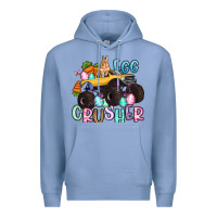 Colony Blue egg crusher monster truck easter Premium Hoodie - Artiststas