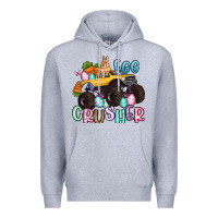 Heather Grey egg crusher monster truck easter Premium Hoodie - Artiststas