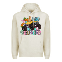 Oatmeal Heather egg crusher monster truck easter Premium Hoodie - Artiststas