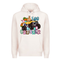 Pale Pink egg crusher monster truck easter Premium Hoodie - Artiststas