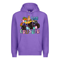 Purple egg crusher monster truck easter Premium Hoodie - Artiststas