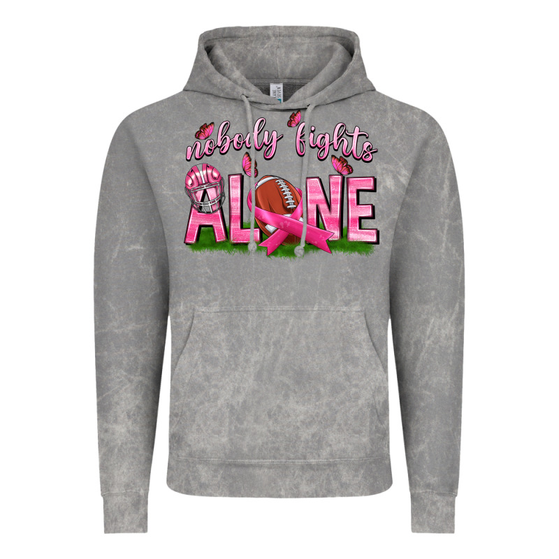 Football Nobody Fights Alone Vintage Hoodie by texasbilliewilder | Teevron