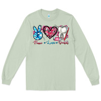 Matcha peace love dental Long Sleeve Tee - AdoDesignShop