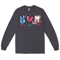 Smoke peace love dental Long Sleeve Tee - AdoDesignShop
