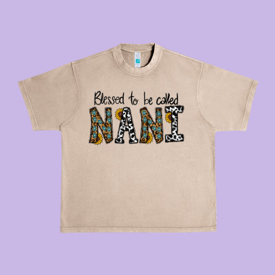 Blessed To Be Called Nanı Urban Heavy Tee Designed By Cowhidedigitalart