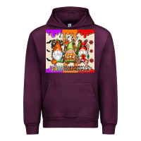 Mauve Wine Happy Hallothanksmas gnomes Urban Hoodie - texasbilliewilder