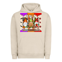 Pigment French Oak Happy Hallothanksmas gnomes Urban Hoodie - texasbilliewilder