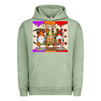 Pigment Oil Green Happy Hallothanksmas gnomes Urban Hoodie - texasbilliewilder