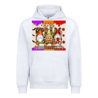 White Happy Hallothanksmas gnomes Urban Hoodie - texasbilliewilder