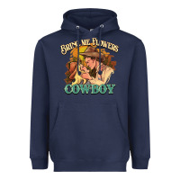 Navy bring me flowers cowboy Heavyweight Hoodie - NancyCooperArtShop