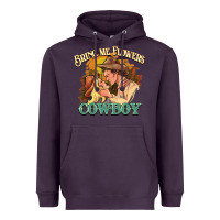 Plum bring me flowers cowboy Heavyweight Hoodie - NancyCooperArtShop