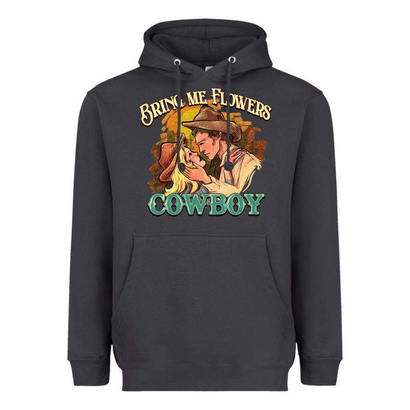 Bring Me Flowers Cowboy Heavyweight Hoodie by NancyCooperArtShop | Teevron