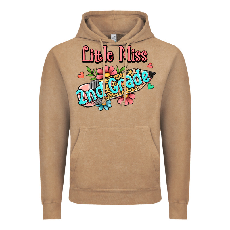 Little Miss Second Grade Vintage Hoodie by RanaPortraitStore | Teevron